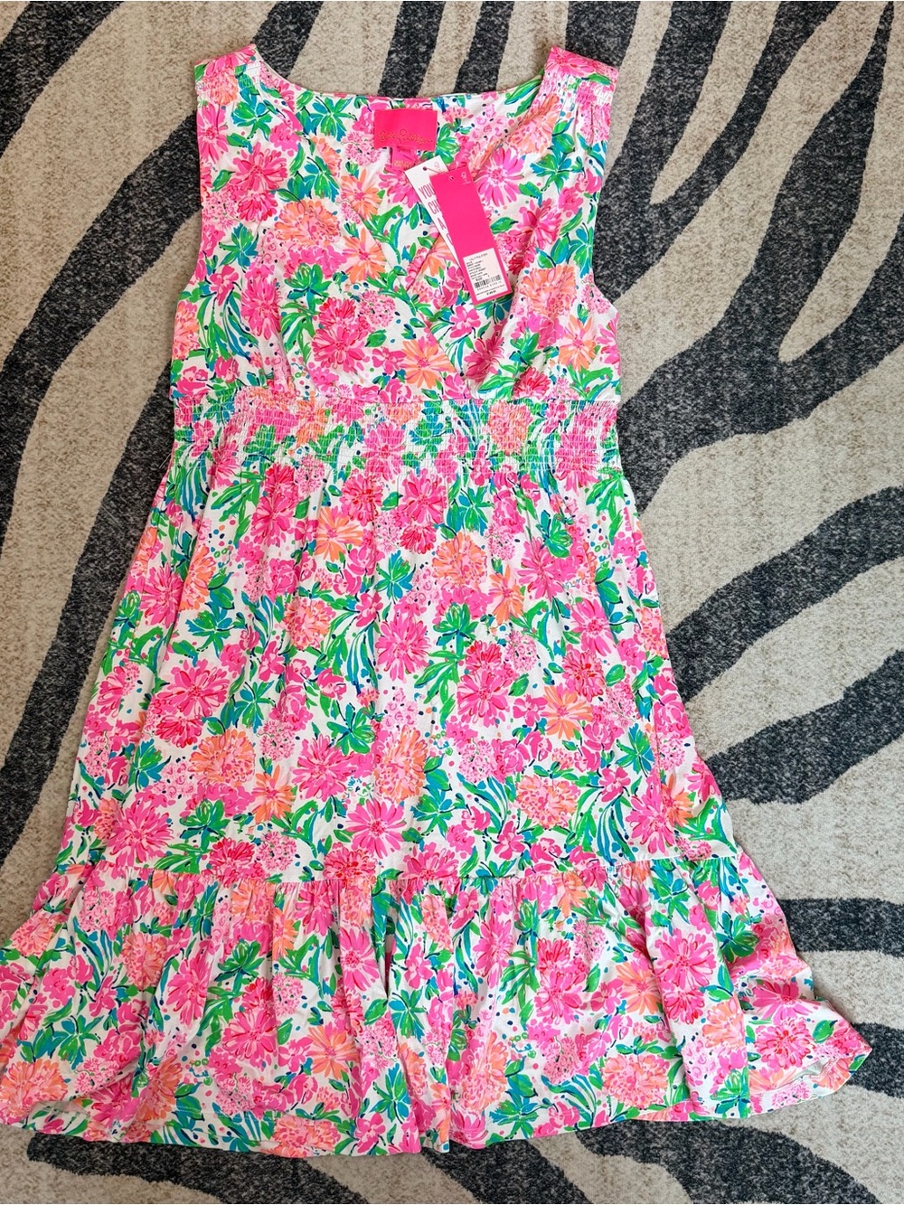 NWT Lilly Pulitzer Vivette Dress Size L Coastal Vacation That’s What I Herd
